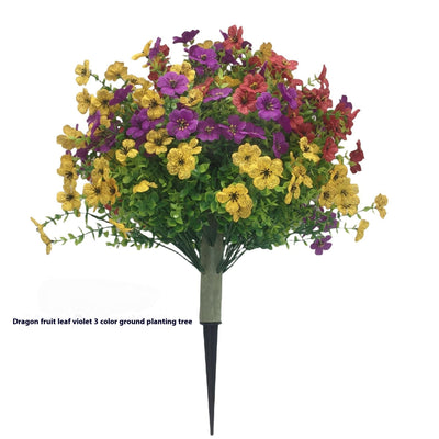 Arreglo Floral de Eucalipto y Violeta con Plantas Verdes Decorativas - Image 3
