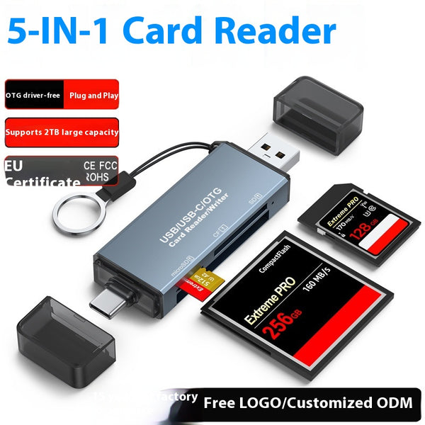 Lector Múltiple de Tarjetas CF, SD y USB 3 en 1