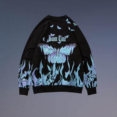 Suéter Hombre Cuello Redondo Estampado Manga Larga Oversize - Image 13