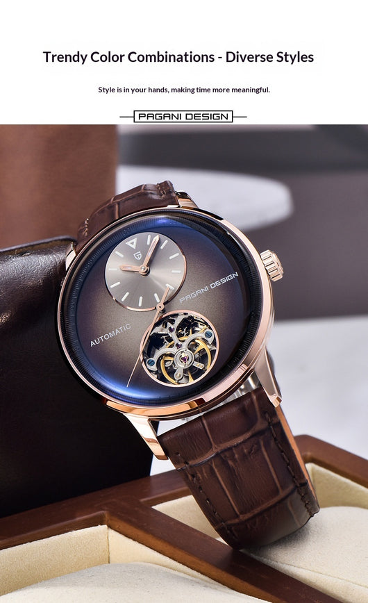 Reloj Automático Tourbillon de Lujo para Hombre con Esfera Luminosa - Image 16