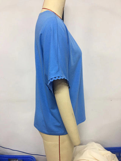 Suéter Suelto de Verano con Cuello V y Detalles Calados - Image 14