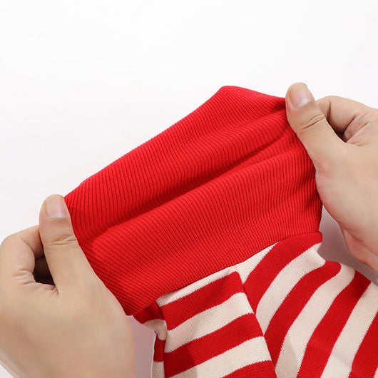 Suéter Rayas Cuello Alto Algodón Stretch para Perros - Image 15