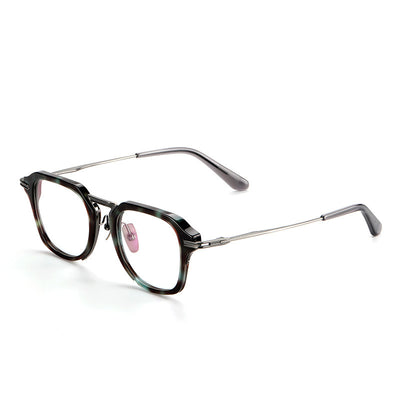 Gafas Retro de Titanio Puro con Montura de Lámina Metálica - Image 5