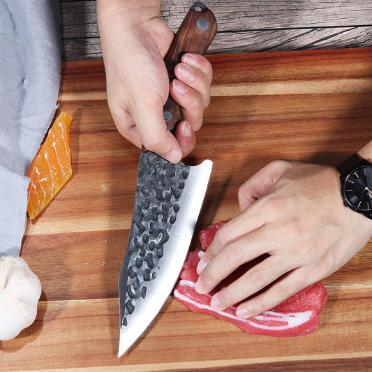 Cuchillo de Cocina Forjado a Mano de Acero Inoxidable 7 Pulgadas