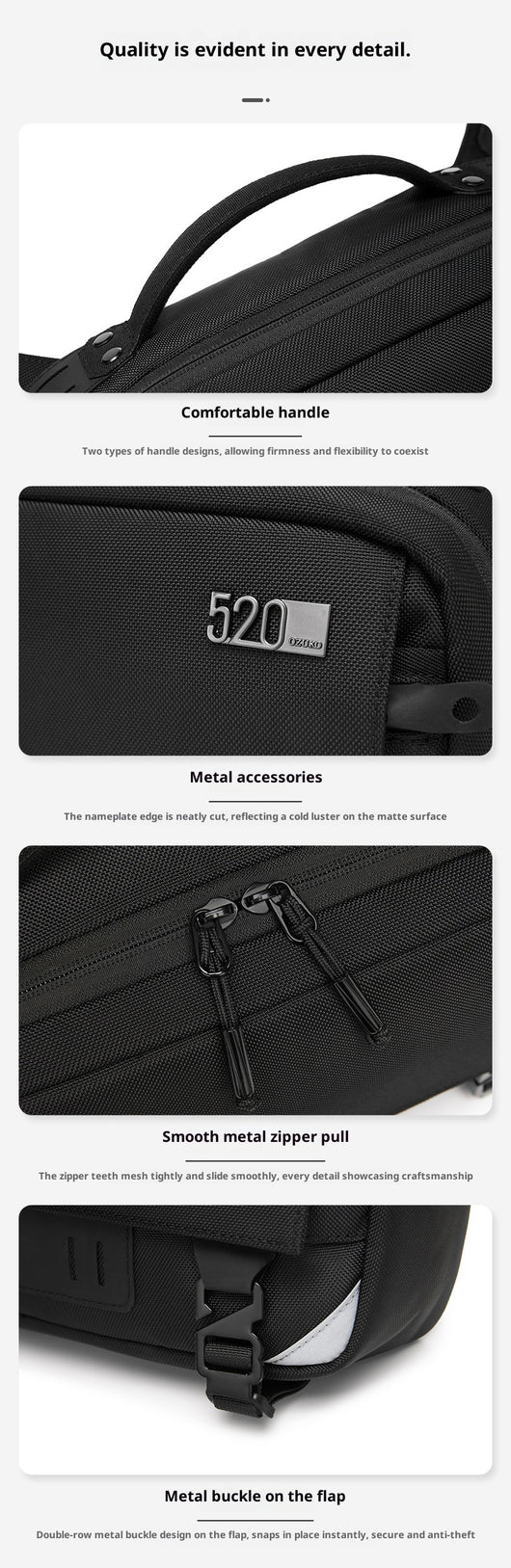 Bolsa Crossbody Impermeable de Gran Capacidad para Hombre - Image 15