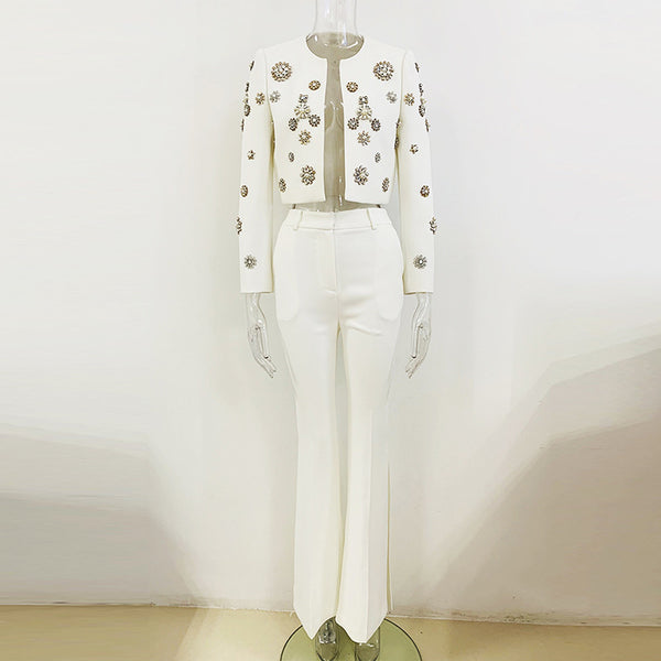Conjunto Retro Chaqueta y Pantalón Acampanado - Image 7