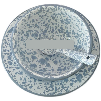 Tazón para Ensalada y Cereales con Diseño Artístico en Azul - Image 10
