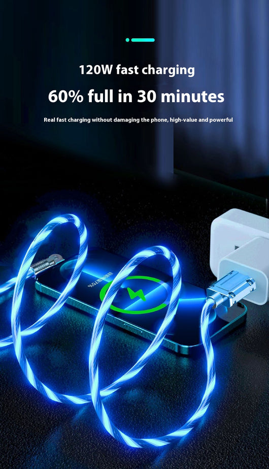 Cable de Carga Rápida con Luz Ambiental Colorida para Auto - Image 17