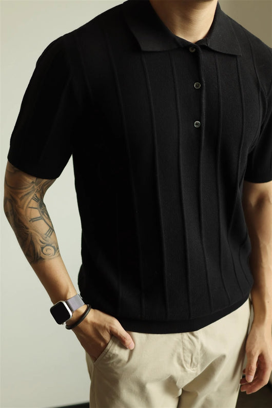 Camiseta Básica Americana Hombre Color Sólido - Image 9