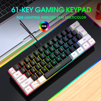Teclado Membrana 61 Teclas con Cable Simple