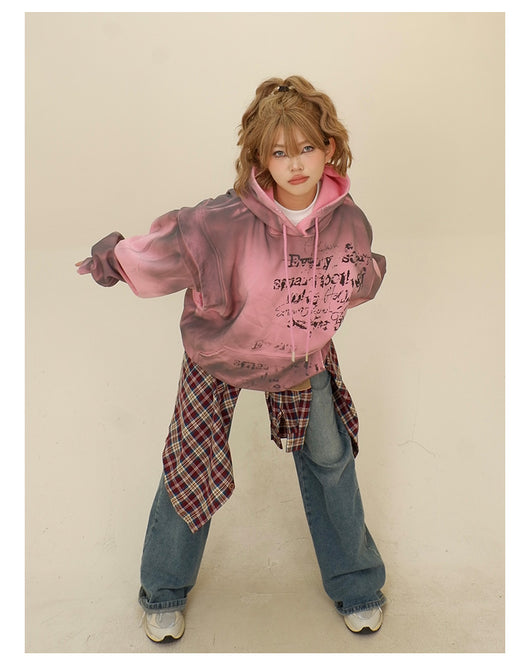 Sudadera Falsa Dos Piezas con Capucha para Mujer - Corte Holgado - Image 12