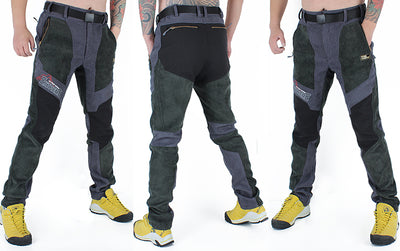 Pantalones de Senderismo Impermeables Slim Fit con Forro Polar para Hombre - Image 26