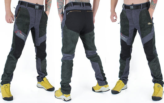 Pantalones de Senderismo Impermeables Slim Fit con Forro Polar para Hombre - Image 26