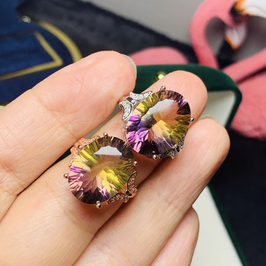 Anillo de Ametrina Plata 925 - Joya de Gemas Naturales