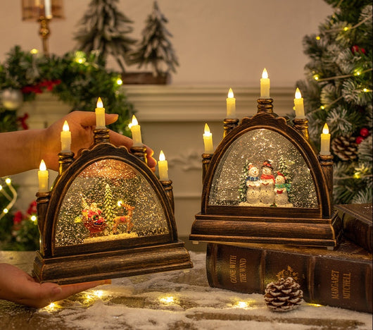 Lámpara Linterna Navideña de Cristal Portátil para Decoración - Image 12