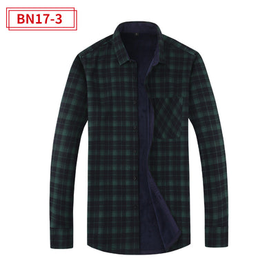 Camisa Abrigo Cuadros Cálida para Hombre - Estilo Casual Moderno - Image 28