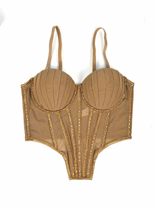 Sostén de Malla Transparente con Piedras y Varillas - Diseño Atrevido para Usar Fuera - Image 8