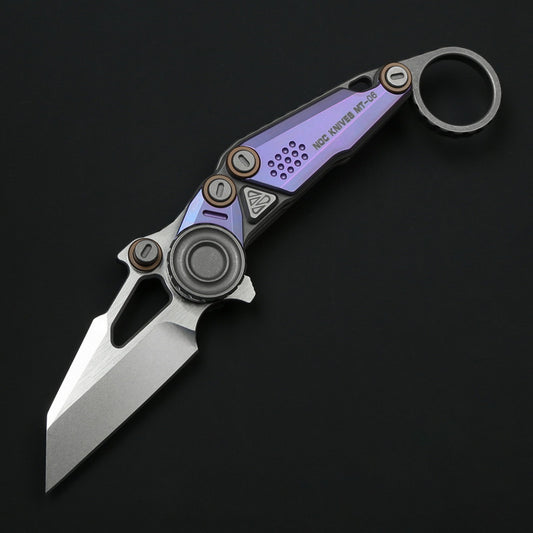 Cuchillo Plegable M390 Defensa Personal Exterior Filo Profesional
