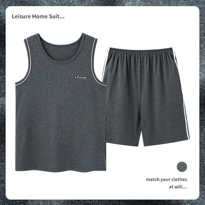 Pijama Masculino de Algodón Transpirable Absorbente de Humedad - Image 10