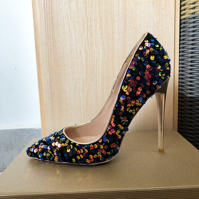 Tacones Stiletto Puntiagudos con Detalles de Cuentas de Colores - Image 8