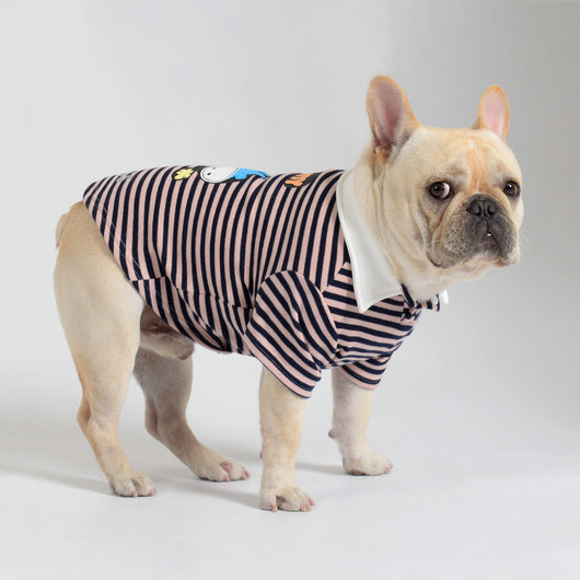 Suéter Polar a Rayas para Mascotas - Abrigo Cálido y Casual - Image 11