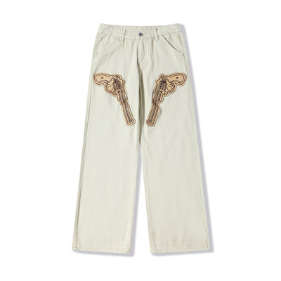 Pantalones Hip Hop Retro Americano Negro - Image 3