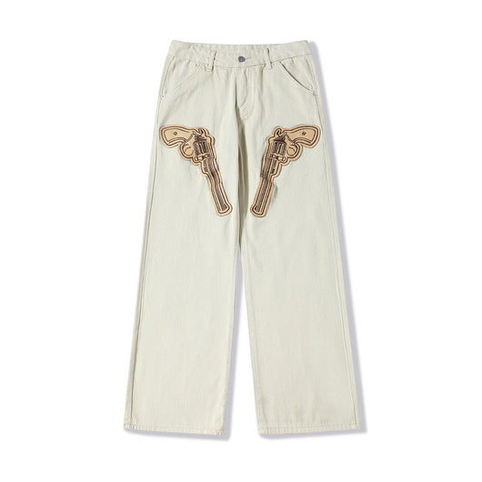 Pantalones Hip Hop Retro Americano Negro - Image 3