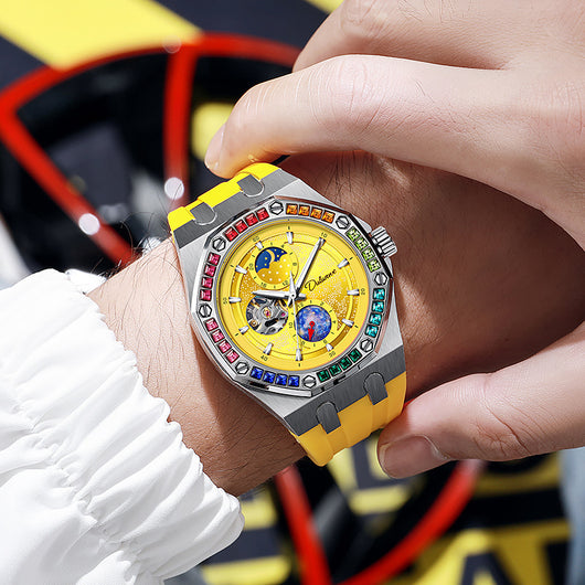 Reloj Mecánico Luminoso Impermeable Hombre - Serie Cielo Estrellado - Image 4