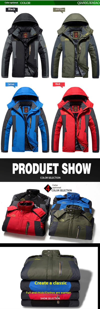 Chaqueta Táctica de Invierno para Hombre Tallas Grandes con Forro Polar - Image 22