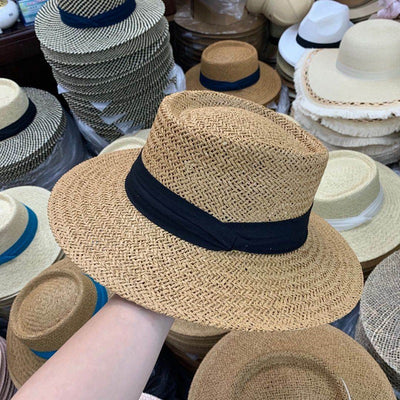 Sombrero de Paja Rafia para Playa - Protección Solar Estilo Verano - Image 6