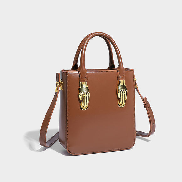 Bolso Cuadrado Metálico Compacto - Bandolera para Estudiantes