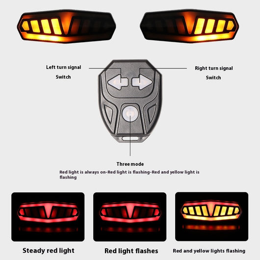 Luz Trasera de Seguridad con Control Remoto Recargable e Indicador de Frenado - Image 4