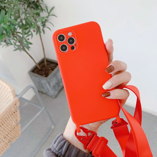 Funda Messenger de Silicona Líquida con Correa para Teléfono - Image 9
