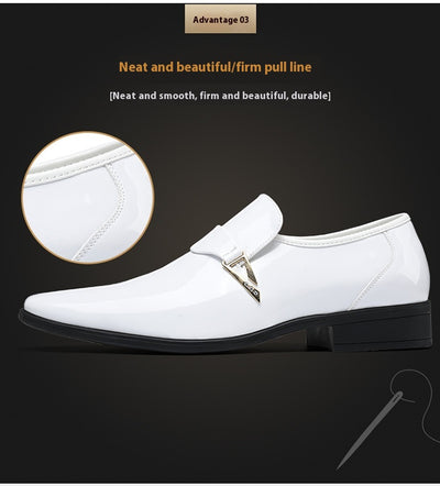 Zapatos Casuales de Cuero para Hombre Estilo Británico Clásico con Punta Afilada - Image 16