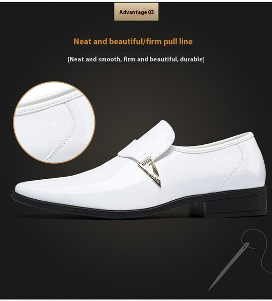 Zapatos Casuales de Cuero para Hombre Estilo Británico Clásico con Punta Afilada - Image 16