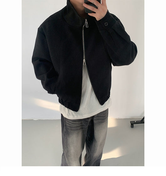Chaqueta Minimalista para Pareja - Diseño Urbano Otoño - Image 10