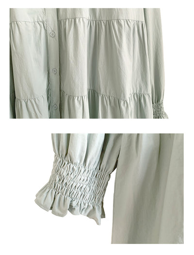 Vestido Casual Plisado Cuello Redondo para Mujer - Image 18