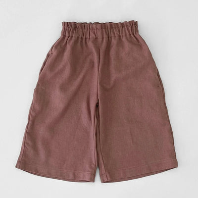 Pantalón Ancho de Lino y Algodón con Cintura Elástica - Image 50