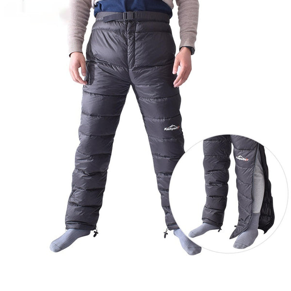 Pantalones de Esquí Aislados para Invierno - Relleno de Plumón Negro
