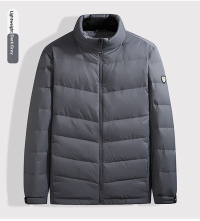 Chaqueta de Plumas para Hombre con Cuello Alto - Abrigo Cálido Otoño Invierno - Image 18