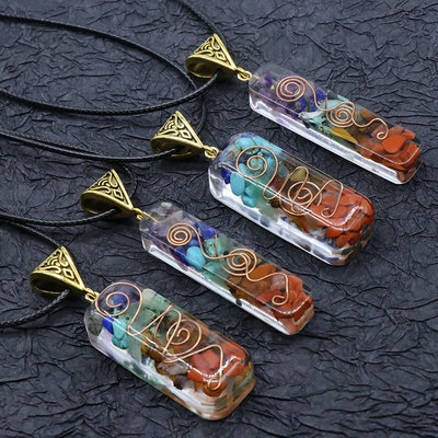 Colgante de Cristal Curativo Reiki con Piedra Natural para 7 Chakras - Image 81