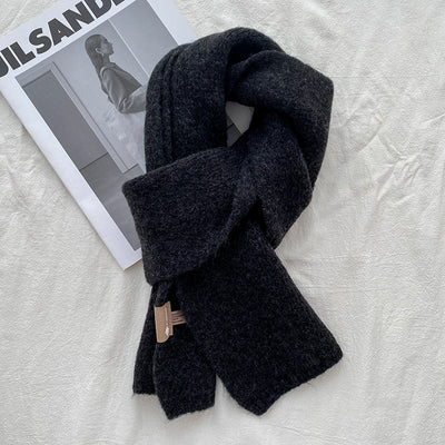 Bufanda de Lana Cálida Estilo Coreano para Mujer - Diseño Elegante y Versátil - Image 14