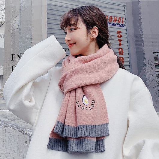 Bufanda Tejida Estilo Otoño Invierno Japonés - Image 8