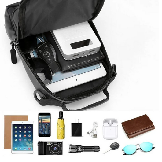 Mochila Cruzada Multifuncional para Hombre - Bolsa Pecho y Hombro - Image 16