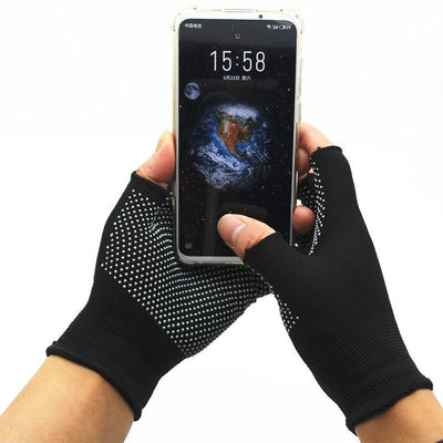 Guantes de Medio Dedo Antideslizantes para Conducción y Trabajo - Image 5