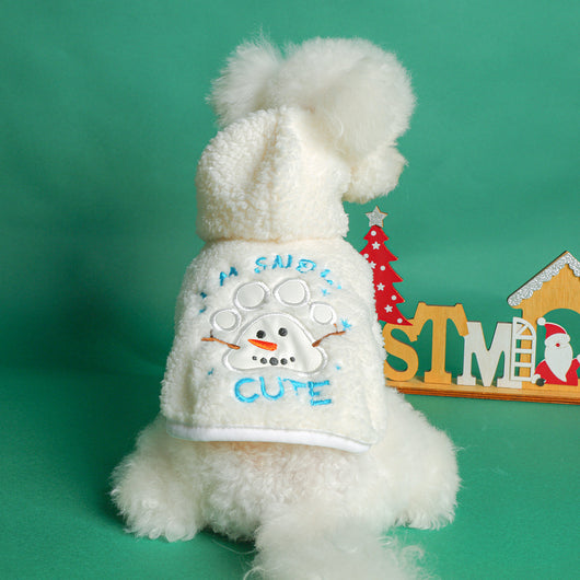 Abrigo Navideño Cálido para Perros y Gatos - Diseño Muñeco de Nieve Esponjoso - Image 15