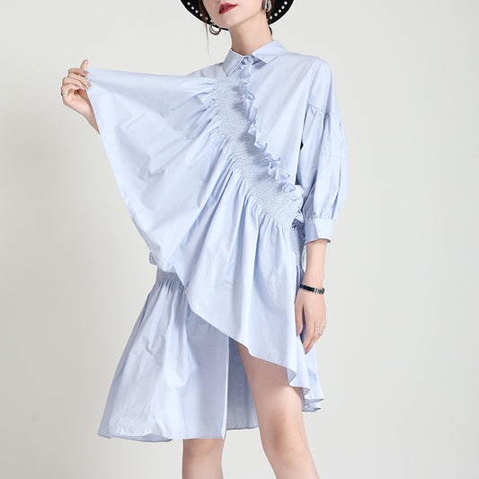 Falda Camisera Midi de Diseño Exclusivo y Estilo Oscuro