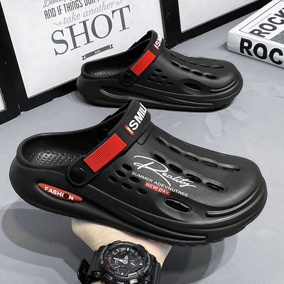 Pantuflas Cerradas Talla Grande para Hombre con Suela Gruesa y Acolchada - Image 6