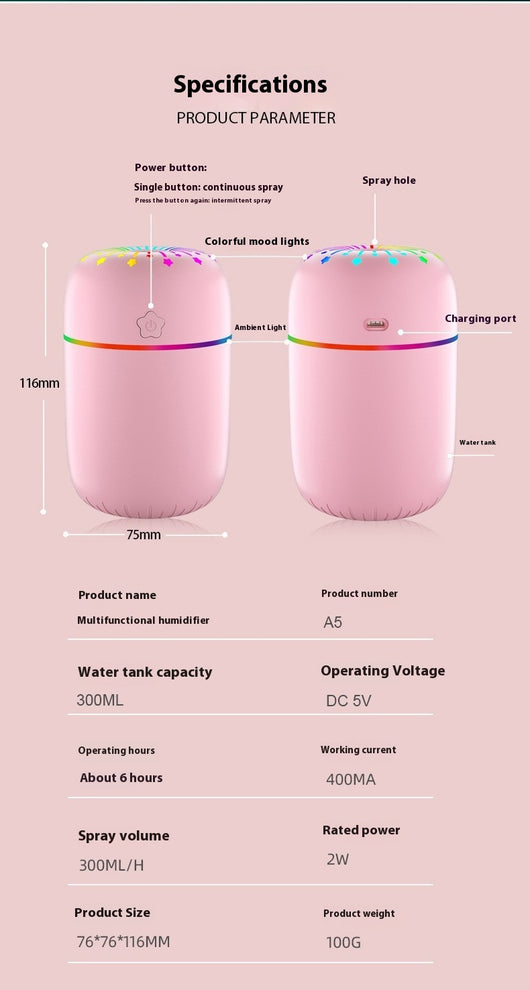 Humidificador Portátil USB para Auto y Hogar - Image 9