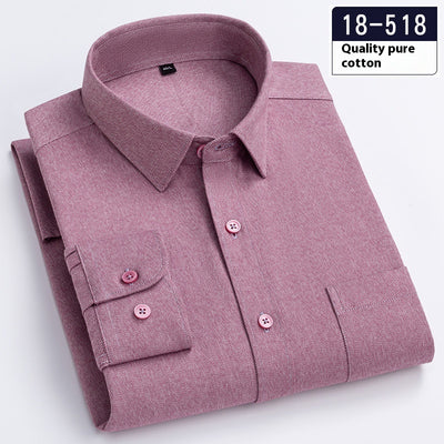 Camisa Ejecutiva Manga Larga Color Sólido con Bolsillo - Image 11